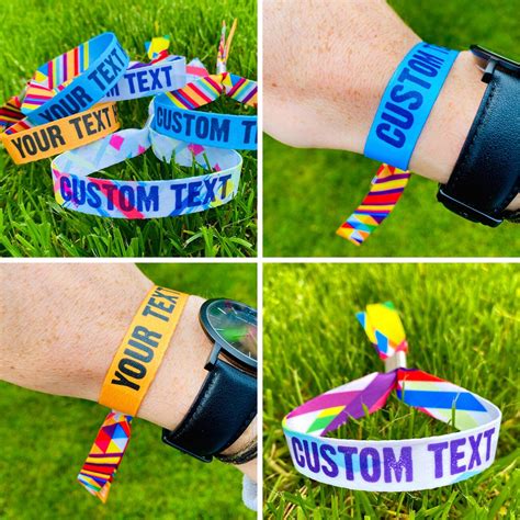 personalized fabric wristbands with metal clasp|cloth wristbands for events.